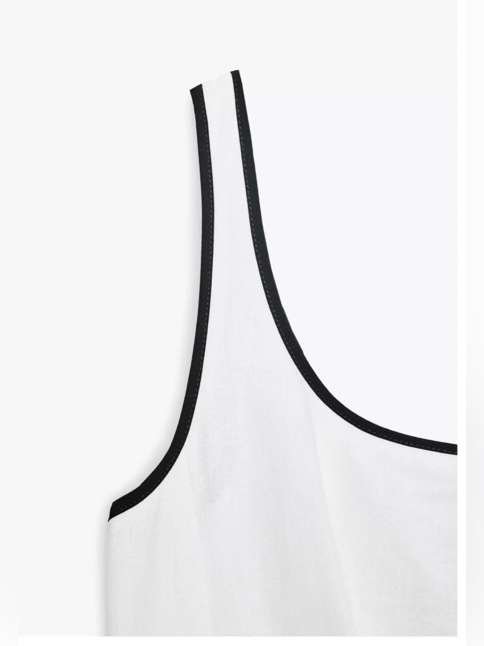 WOMAN FW25 CONTRAST TRIM MIDI DRESS OYSTER WHITE |
